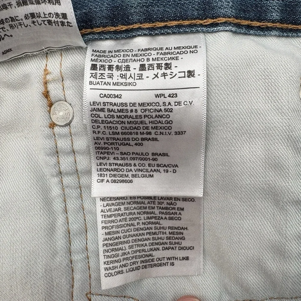 Levi's 559 Men's Jeans 42x30 Blue Denim Relaxed Straight Fit Wash 00559-0733